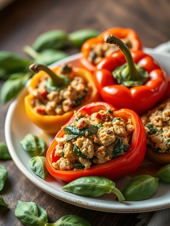 stuffed peppers with turkey