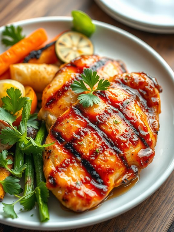 sweet and savory grilled chicken