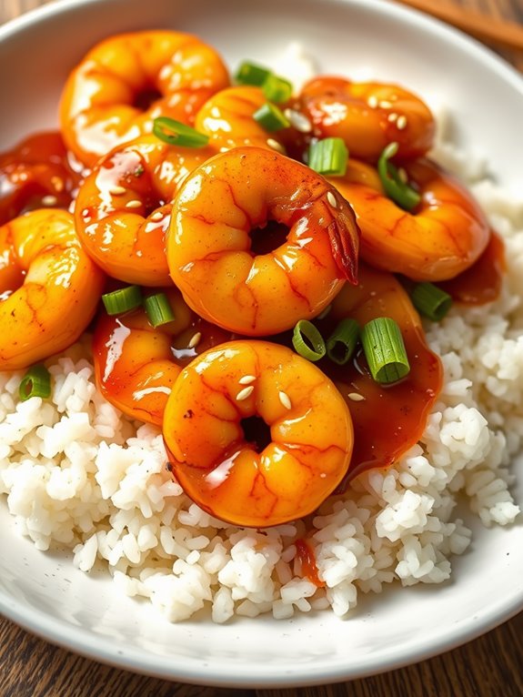 sweet and savory shrimp