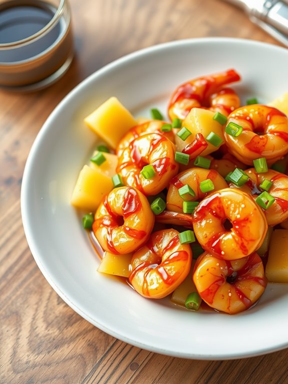 sweet and savory shrimp