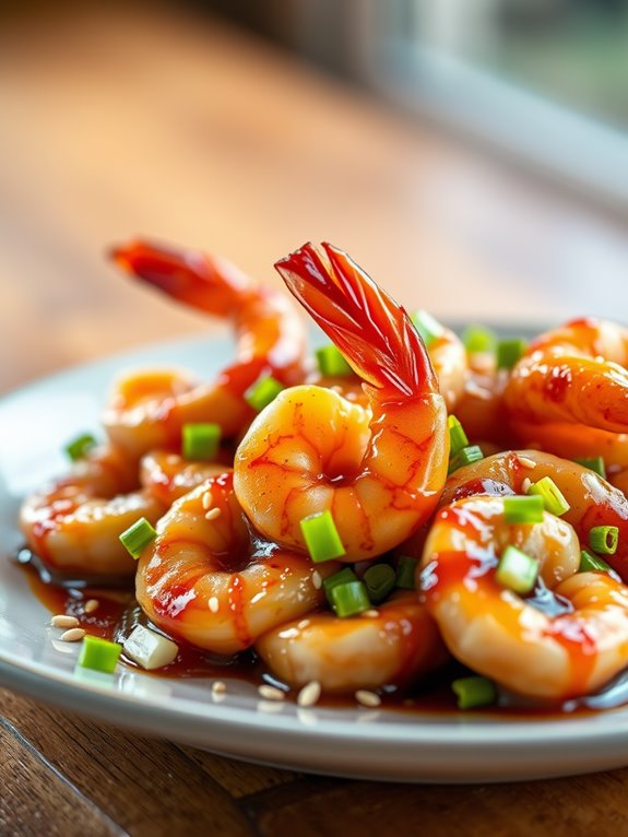 sweet and savory shrimp