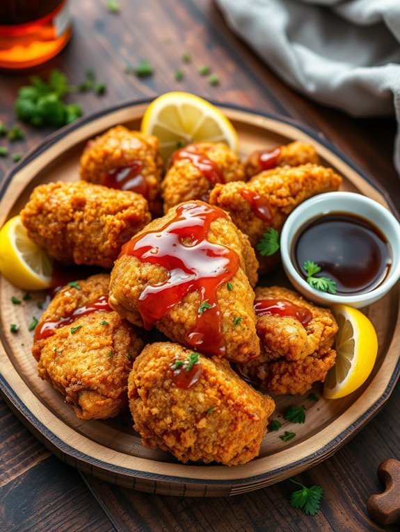 sweet and smoky fried chicken