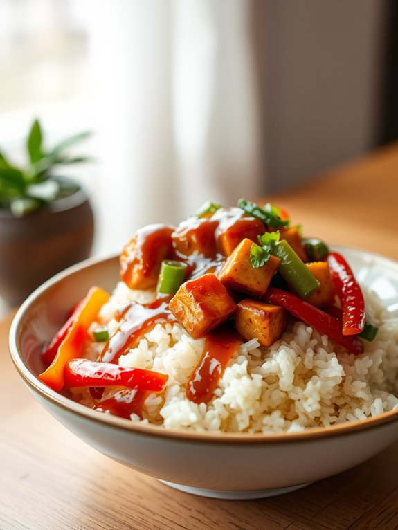 sweet and sour tofu