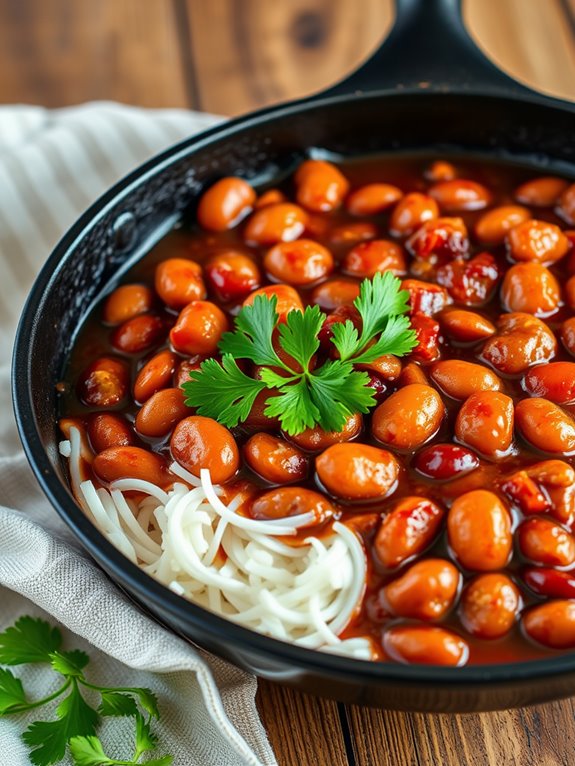 sweet and spicy beans