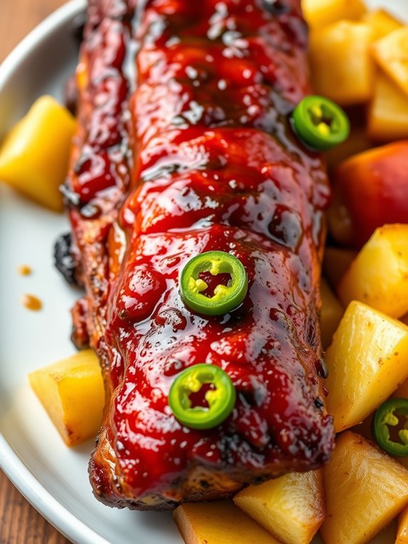 sweet and spicy ribs