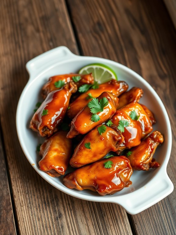 sweet and spicy wings