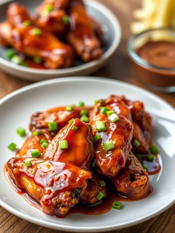 sweet and sticky wings