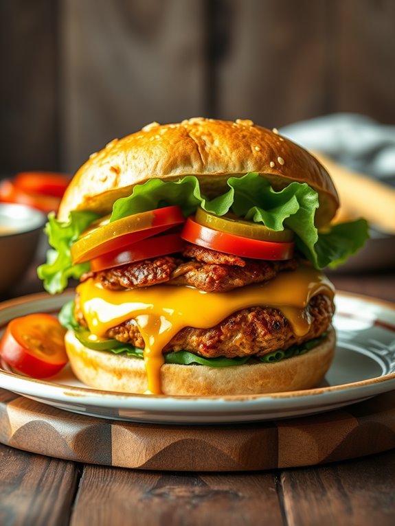 sweet and tangy chicken burger