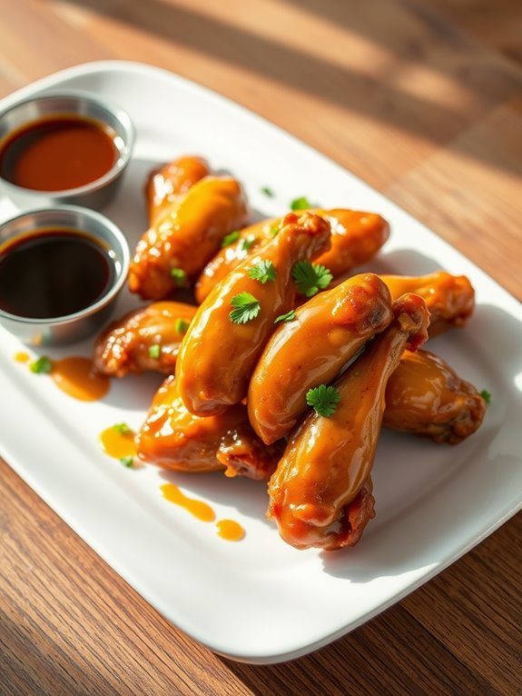 sweet and tangy wings