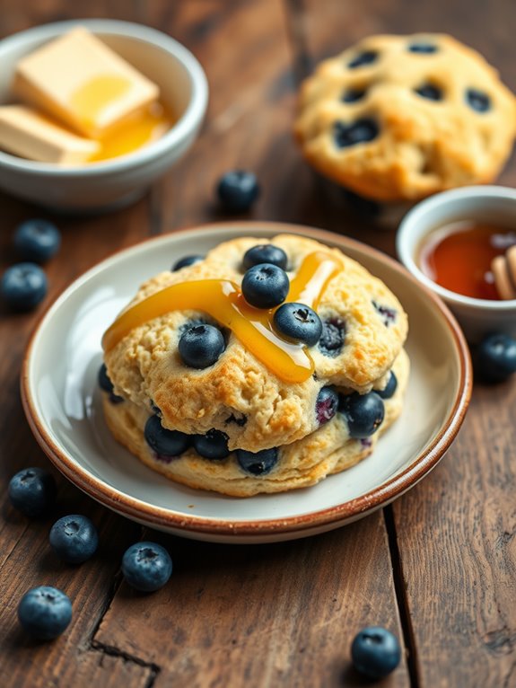 sweet blueberry biscuit recipe