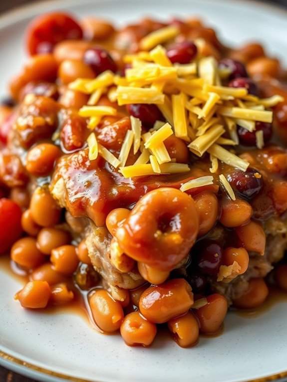 sweet ham and beans