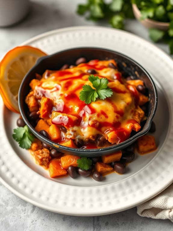 sweet potato black bean enchiladas