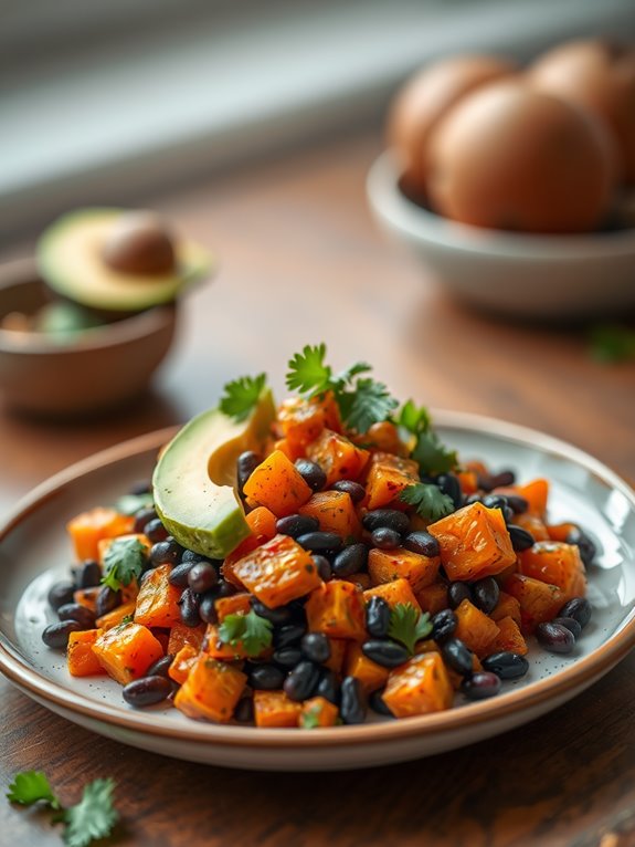 sweet potato black bean hash