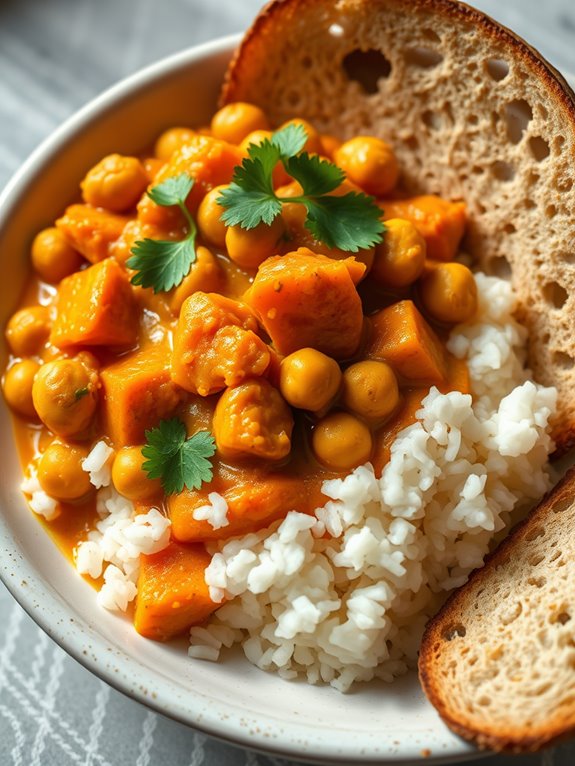 sweet potato chickpea curry