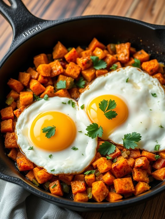 sweet potato egg dish