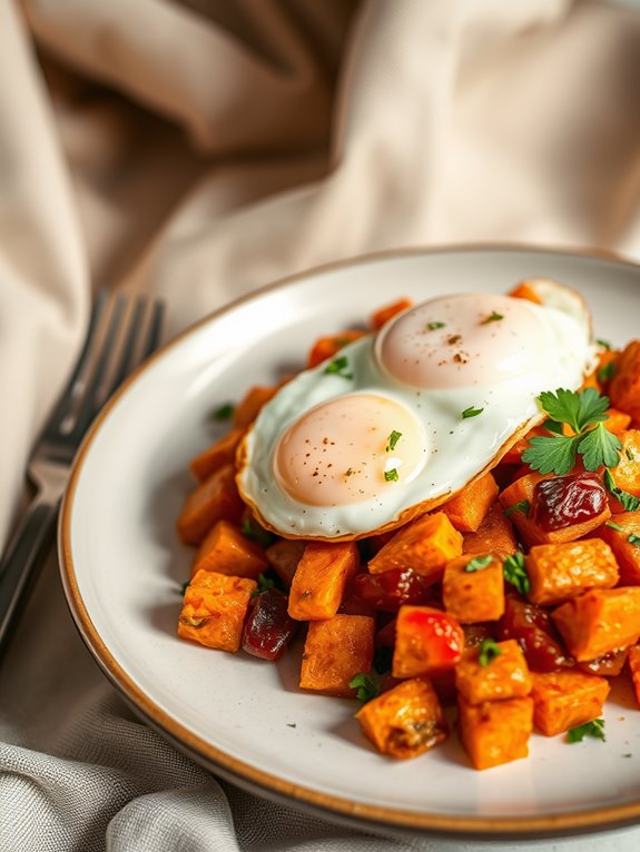 sweet potato egg hash