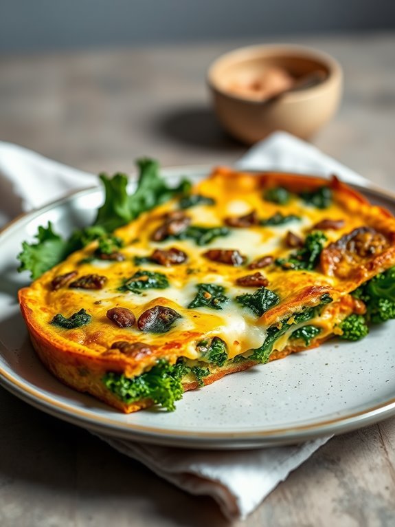 sweet potato kale frittata