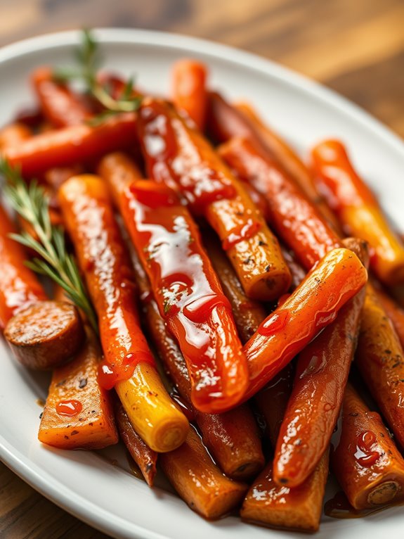 sweet roasted root vegetables