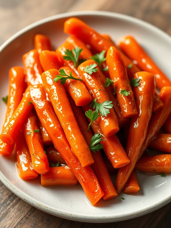 sweet sticky carrot dish