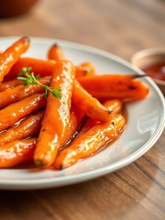 sweet sticky carrot dish