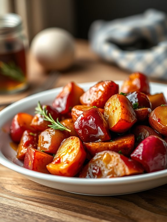 sweetened roasted red potatoes