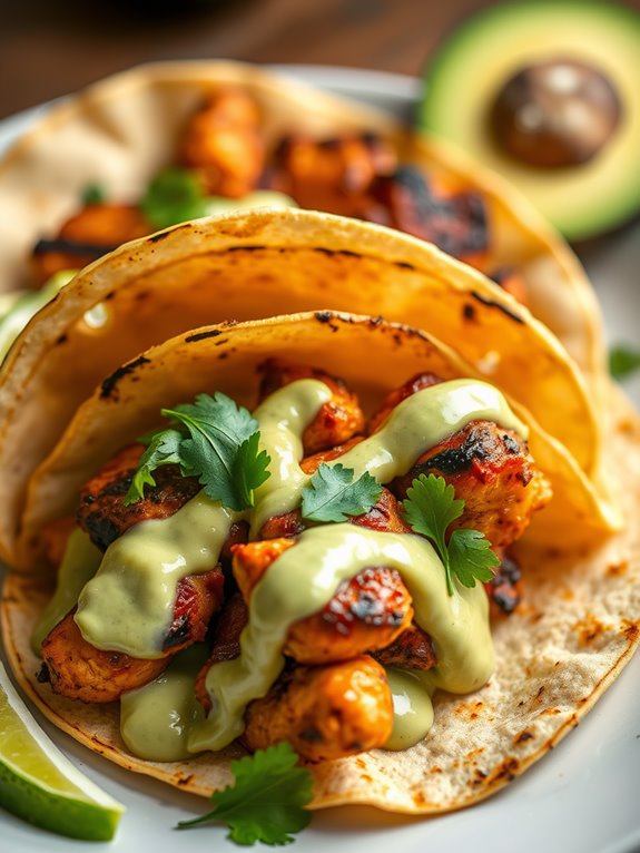 tasty grilled chicken tacos