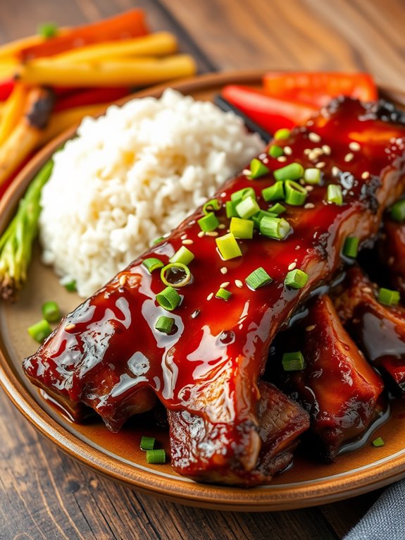 teriyaki flavored asian ribs