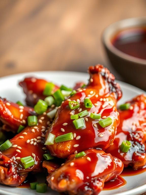 teriyaki flavored bbq chicken wings