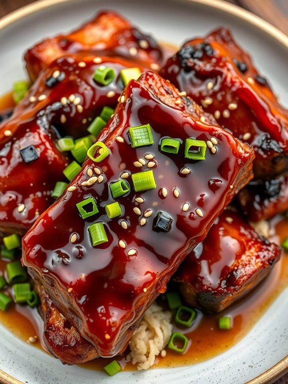 teriyaki glazed oven ribs