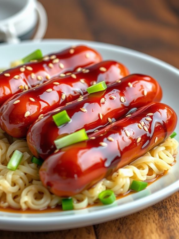 teriyaki glazed sausage appetizer