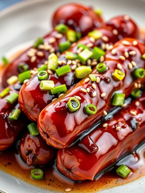 teriyaki glazed sausage appetizers