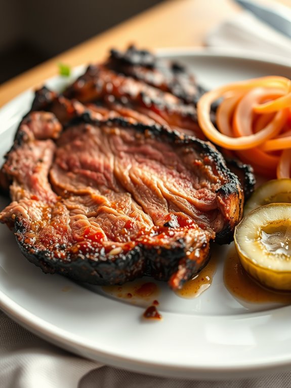 texas style smoked brisket