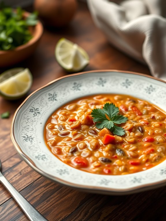 thai inspired lentil soup recipe