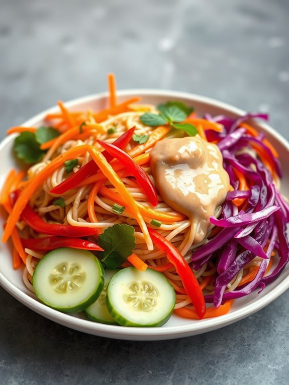 thai peanut noodle salad