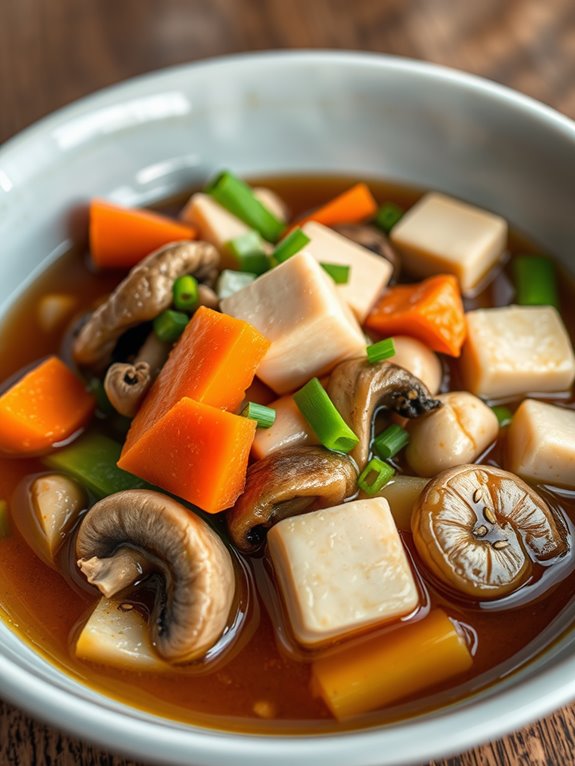 tofu and mushroom stew