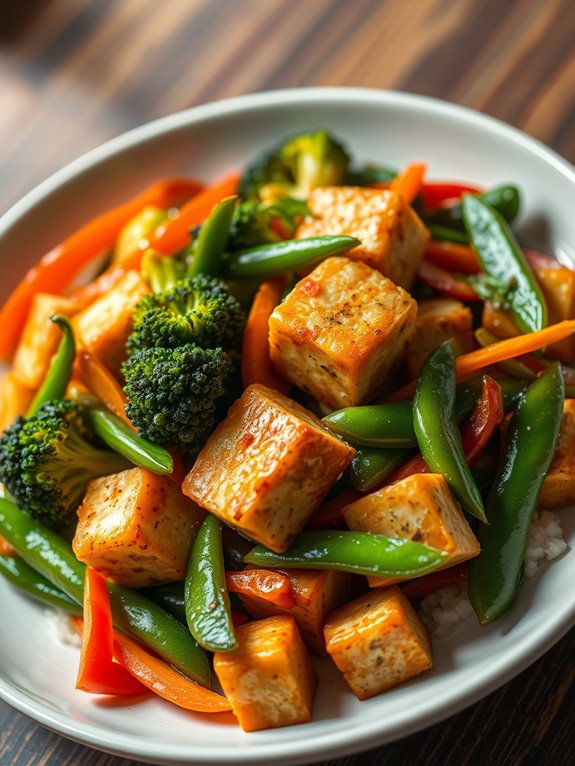 tofu and vegetable stir fry