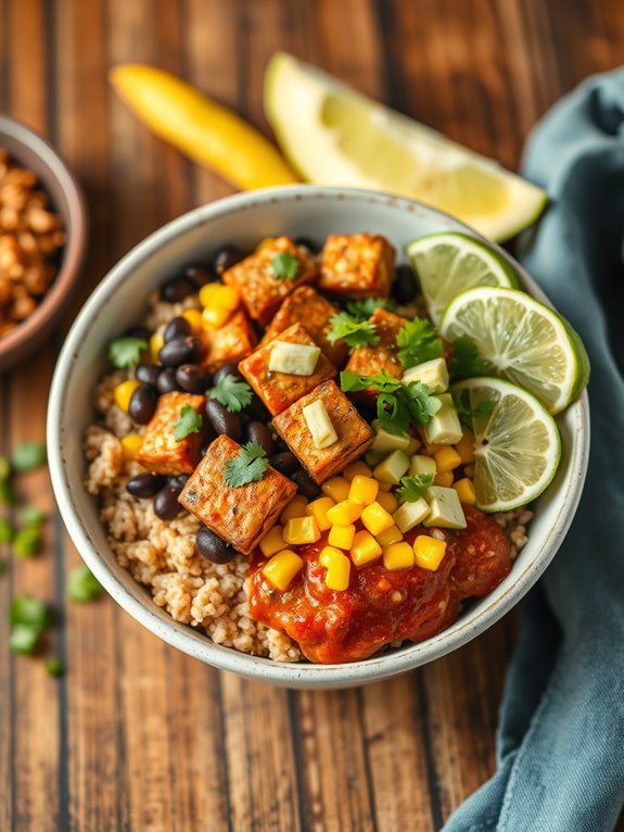 tofu enchilada bowl recipe