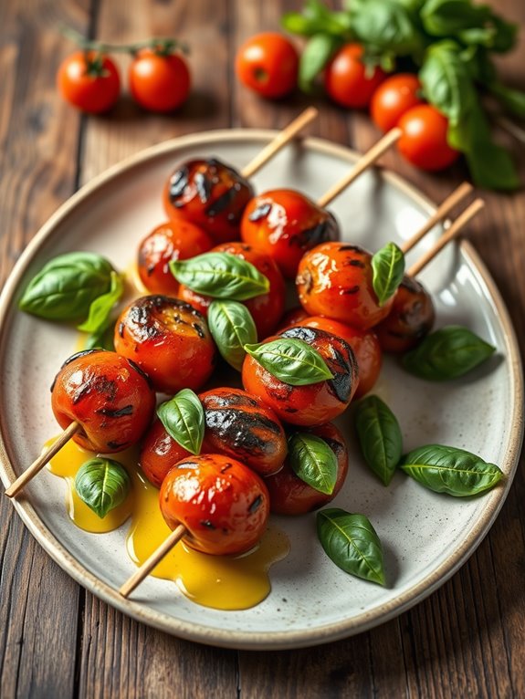 tomato basil skewers recipe