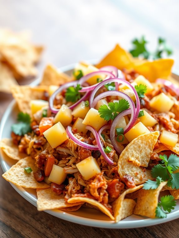 tropical bbq nacho delight