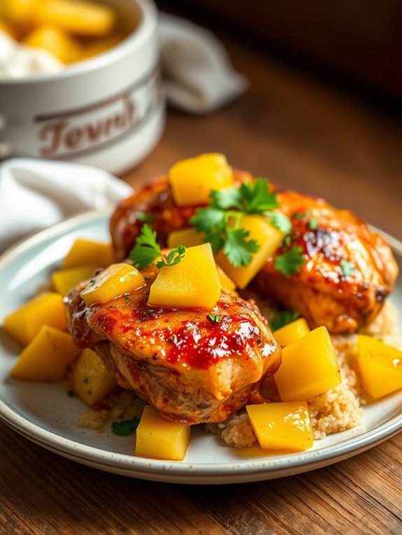 tropical flavored jerk chicken