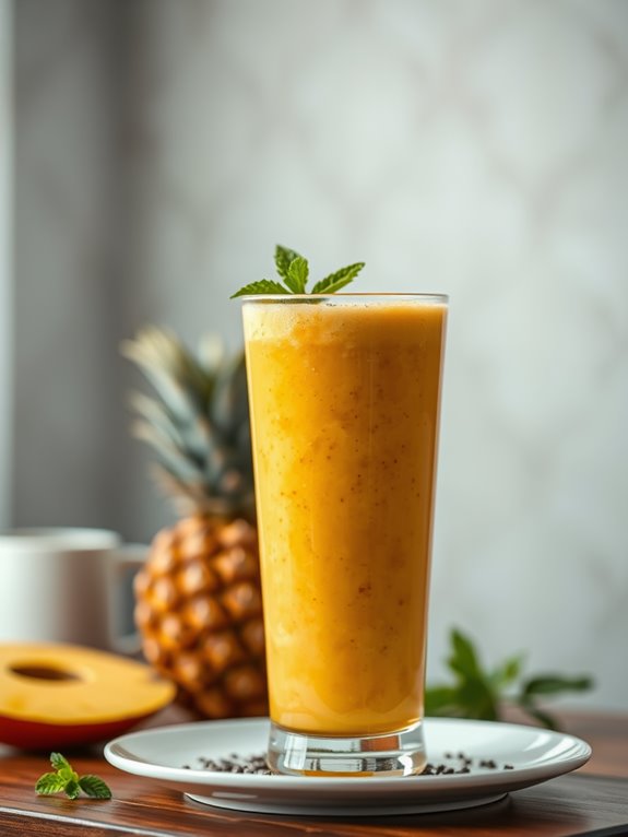 tropical fruit blended delight