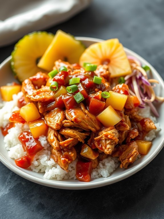 tropical grilled chicken dish