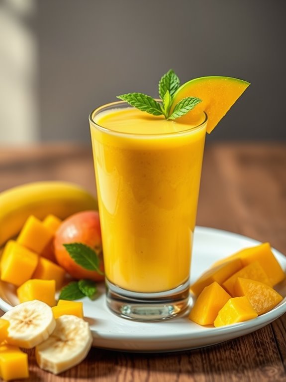 tropical mango protein smoothie