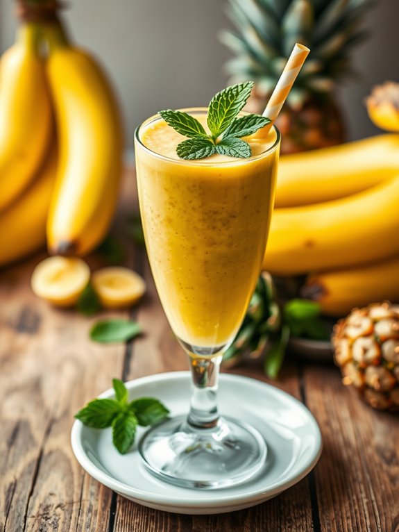 tropical pineapple smoothie delight