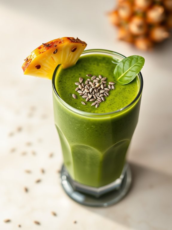 tropical spinach smoothie blend