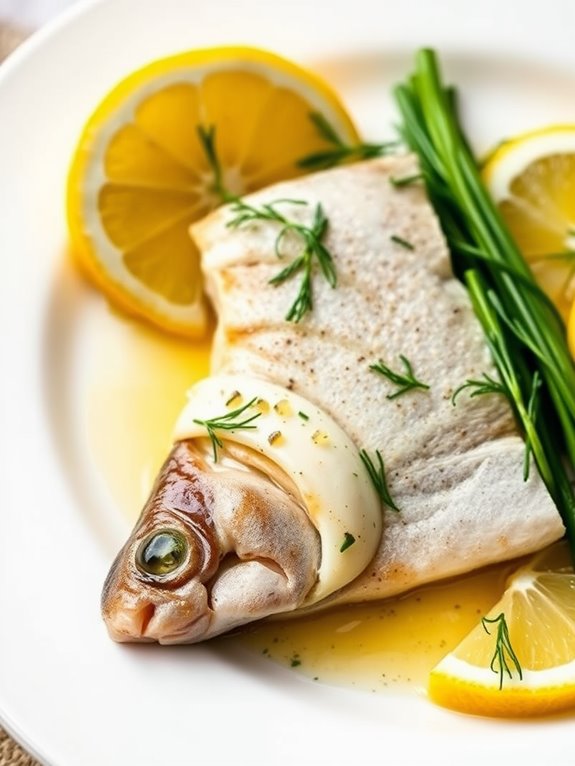 trout seasoned with dill