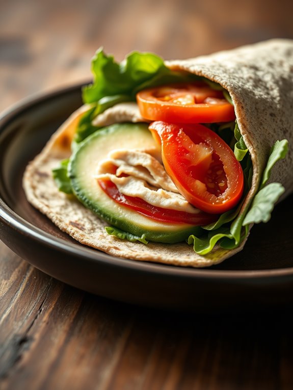 turkey and avocado wrap