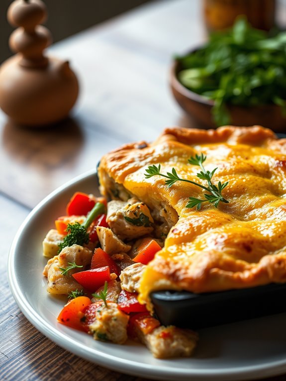 turkey and vegetable pie