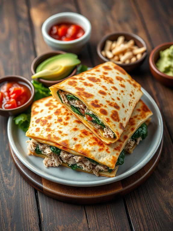 turkey hummus quesadilla recipe