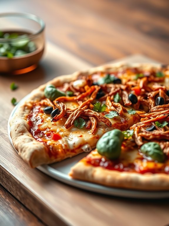 vegan bbq jackfruit pizza